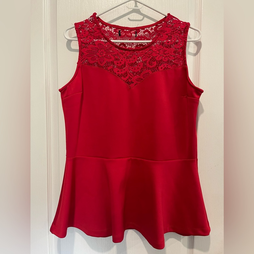 Red Lace T-Shirt
